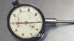 Starrett No. 25-441 1.000 dial indicator with a magnetic base