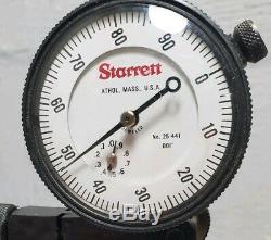 Starrett No. 25-441 1 dial indicator with a Shars flexible magnetic base