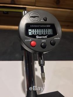 Starrett No. 3600-5 Digital Dial Indicator On Granite Stand. 5 Range. 0005