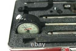 Starrett No. 645 645A5Z Heavy Duty Dial Test Indicator Set with Hard Case Complete