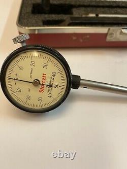 Starrett No. 645 Back Plunger Dial Indicator Set Excellent Condition