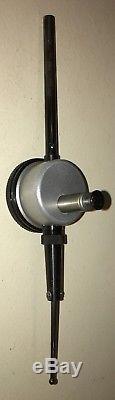 Starrett No. 650-5 Back-plunger Dial Indicator, 0-20-0 Dial Reading, 0005 Grads