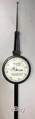 Starrett No. 650-5 Back-plunger Dial Indicator. 0005 Grads, 0-20-0 Dial Reading