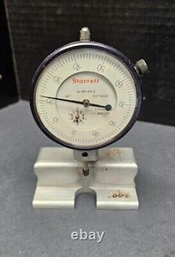 Starrett No 655-441-5 Large Face Dial Indicator & Comparator Stand Machinist