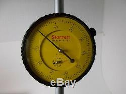Starrett No. 655-5081J Dial Indicator, 125 mm Range. 01mm 2 1/2 dial face