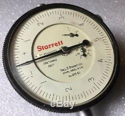 Starrett No. 655-511j Dial Indicator. 20 Range. 0001 Grad 0.010 Per Rev Anti-mag