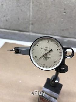 Starrett No. 657 Magnetic Base With Brown & Sharpe Dial Test Indicator. 0005