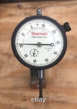 Starrett No. 657 Magnetic Base With No. 25-341 Indicator Set In Wooden Box USA