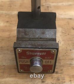 Starrett No. 657 Magnetic Base With No. 25-341 Indicator Set In Wooden Box USA