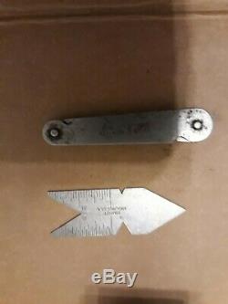 Starrett No. 657 magnetic base with Flex-A-Post indicator holder and dial