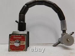Starrett No. 657 magnetic base with Flex-O-Post AND FINE ADJUSTMENT