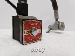 Starrett No. 657 magnetic base with Flex-O-Post AND FINE ADJUSTMENT
