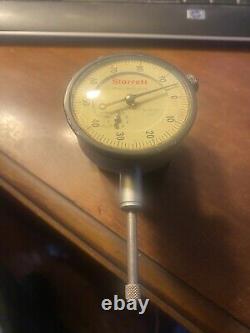 Starrett No. 657 magnetic base with No. 25-441.001 dial indicator USA