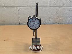 Starrett No. 657 magnetic base with No. 25-441/5 1 dial indicator with No. 672-2