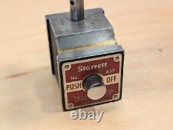 Starrett No. 657 magnetic base with No. 25-441/5 1 dial indicator with No. 672-2