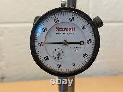 Starrett No. 657 magnetic base with No. 25-441/5 1 dial indicator with No. 672-2