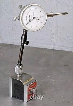 Starrett No. 657A magnetic base with a Yuasa 1 dial indicator 657