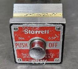 Starrett No. 657A magnetic base with a Yuasa 1 dial indicator 657