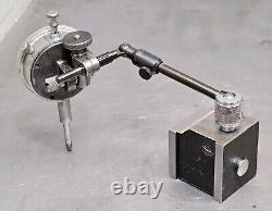 Starrett No. 657A magnetic base with a Yuasa 1 dial indicator 657