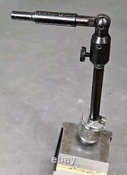 Starrett No. 657A magnetic base with a Yuasa 1 dial indicator 657