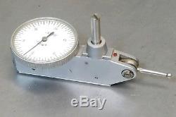 Starrett No. 657A magnetic base with a dial indicator. 0005