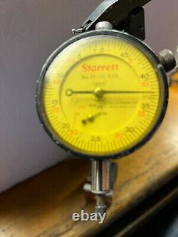 Starrett No. 657AA Magnetic Base WithNo. 25-131 Dial indicator and Federal Last Word