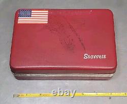 Starrett No. 657AA magnetic base with No. 196 + 709 indicators Made in U. S. A