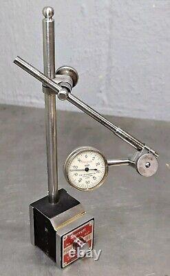 Starrett No. 657AA magnetic base with a 196 dial indicator set + R & S 1 USA