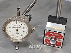 Starrett No. 657AA magnetic base with a 196 dial indicator set + R & S 1 USA