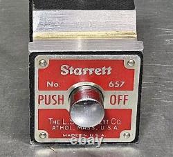 Starrett No. 657AA magnetic base with a 196 dial indicator set + R & S 1 USA