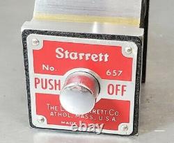 Starrett No. 657AA magnetic base with a Enco No. 682-05 1 dial indicator