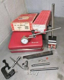 Starrett No. 657AA magnetic base with a No. 196 indicator set Made in U. S. A