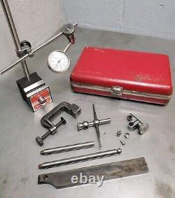 Starrett No. 657AA magnetic base with a No. 196 indicator set Made in U. S. A