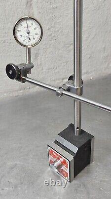 Starrett No. 657AA magnetic base with a No. 196 indicator set Made in U. S. A