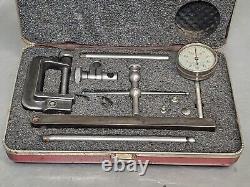 Starrett No. 657AA magnetic base with a No. 196 indicator set Made in U. S. A