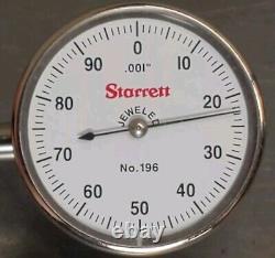 Starrett No. 657AA magnetic base with a No. 196 indicator set Made in U. S. A