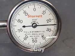 Starrett No. 657AA magnetic base with a No. 196 indicator set Made in U. S. A