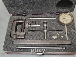 Starrett No. 657AA magnetic base with a No. 196 indicator set Made in U. S. A