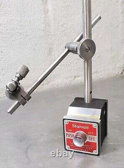 Starrett No. 657AA magnetic base with a No. 196 indicator set Made in U. S. A