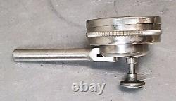 Starrett No. 657C magnetic base with Starrett No. 196 dial indicator 657A