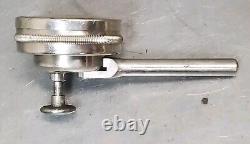 Starrett No. 657C magnetic base with Starrett No. 196 dial indicator 657A