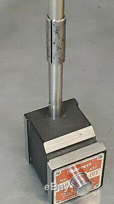 Starrett No. 657D magnetic base with a SPI 1 dial indicator