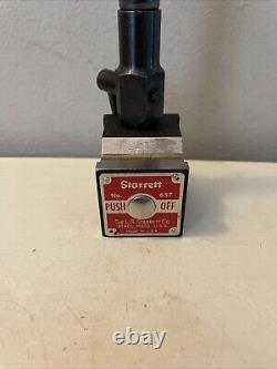 Starrett No. 657T magnetic base with Flex-O-Post