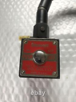 Starrett No. 657T magnetic base with Flex-O-Post