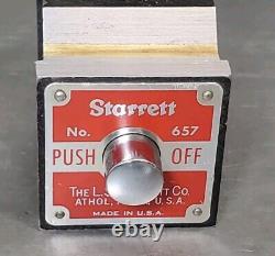 Starrett No. 657T magnetic base with Flex-O-Post