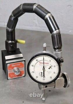 Starrett No. 657T magnetic base with No. 25-441 1 dial indicator Made in USA