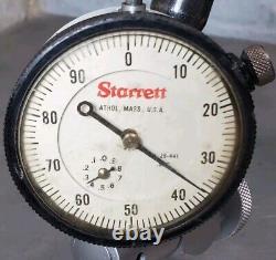 Starrett No. 657T magnetic base with No. 25-441 1 dial indicator Made in USA