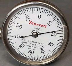 Starrett No. 657TW magnetic base with Flex-O-Post and fine adjustment 657