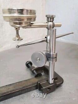 Starrett No. 657TW magnetic base with Flex-O-Post and fine adjustment 657