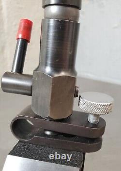 Starrett No. 657TW magnetic base with Flex-O-Post and fine adjustment 657